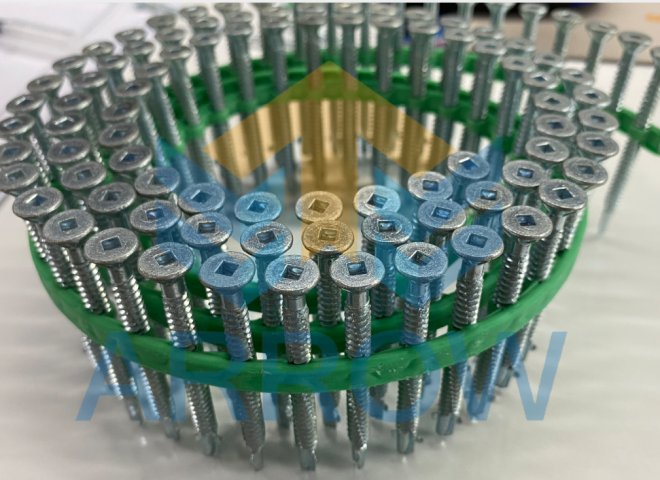 Coil collated screw M5*62/M6*63/M6*46/M6*75<>fit quick drive gun